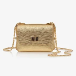 Girls Metallic Gold Shoulder Bag (14cm)