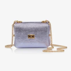Girls Metallic Purple Shoulder Bag (14cm)
