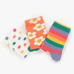 Girls Multicoloured Cotton Socks (3 Pack)