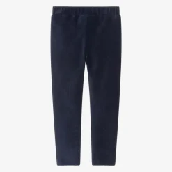 Girls Navy Blue Corduroy Jeggings