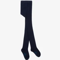 Girls Navy Blue Cotton Tights