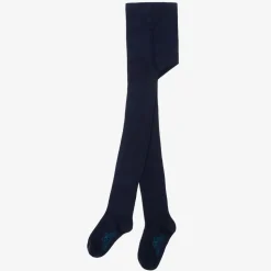 Girls Navy Blue Cotton Tights