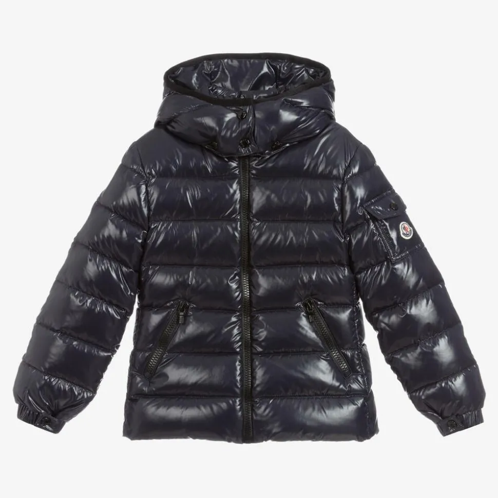Girls Navy Blue Down Bady Puffer Jacket