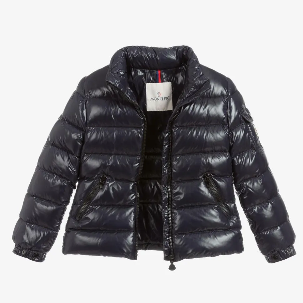 Girls Navy Blue Down Bady Puffer Jacket