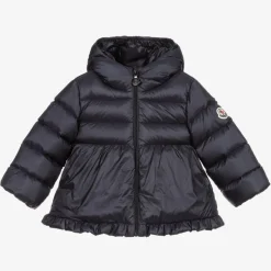 Girls Navy Blue Down Padded Odile Jacket