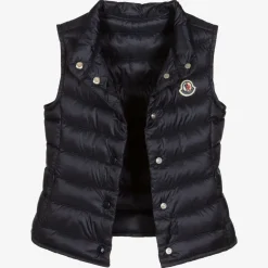 Girls Navy Blue Down Padded Liane Puffer Gilet