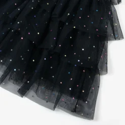 Girls Navy Blue Tulle Dress