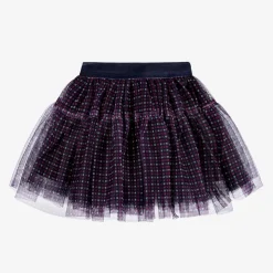 Girls Navy Blue Tulle Skirt