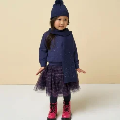 Girls Navy Blue Tulle Skirt