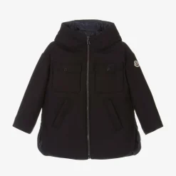 Girls Navy Blue Wool Coat