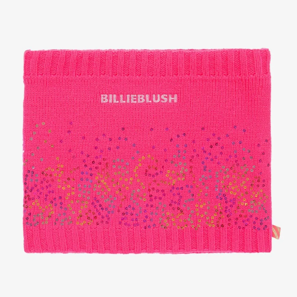 Girls Neon Pink Sequin Snood