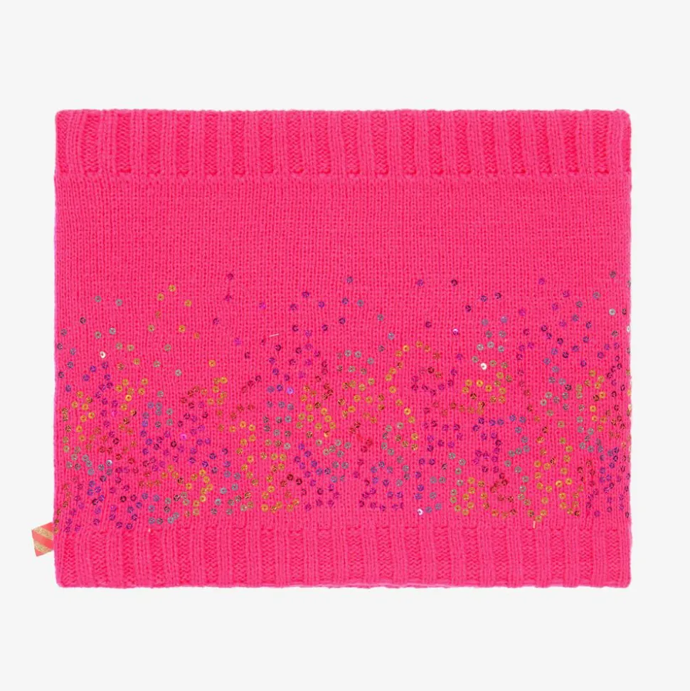 Girls Neon Pink Sequin Snood