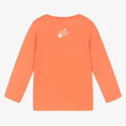 Girls Orange Cotton Maura The Mouse Top