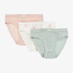Girls Organic Cotton Knickers (3 Pack)