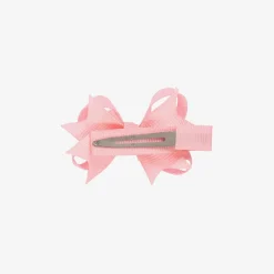 Girls Pale Pink Bow Hair Clip (4cm)