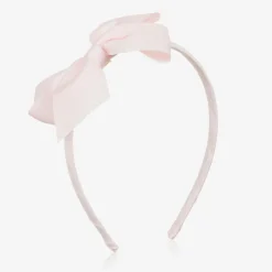 Girls Pale Pink Bow Hairband