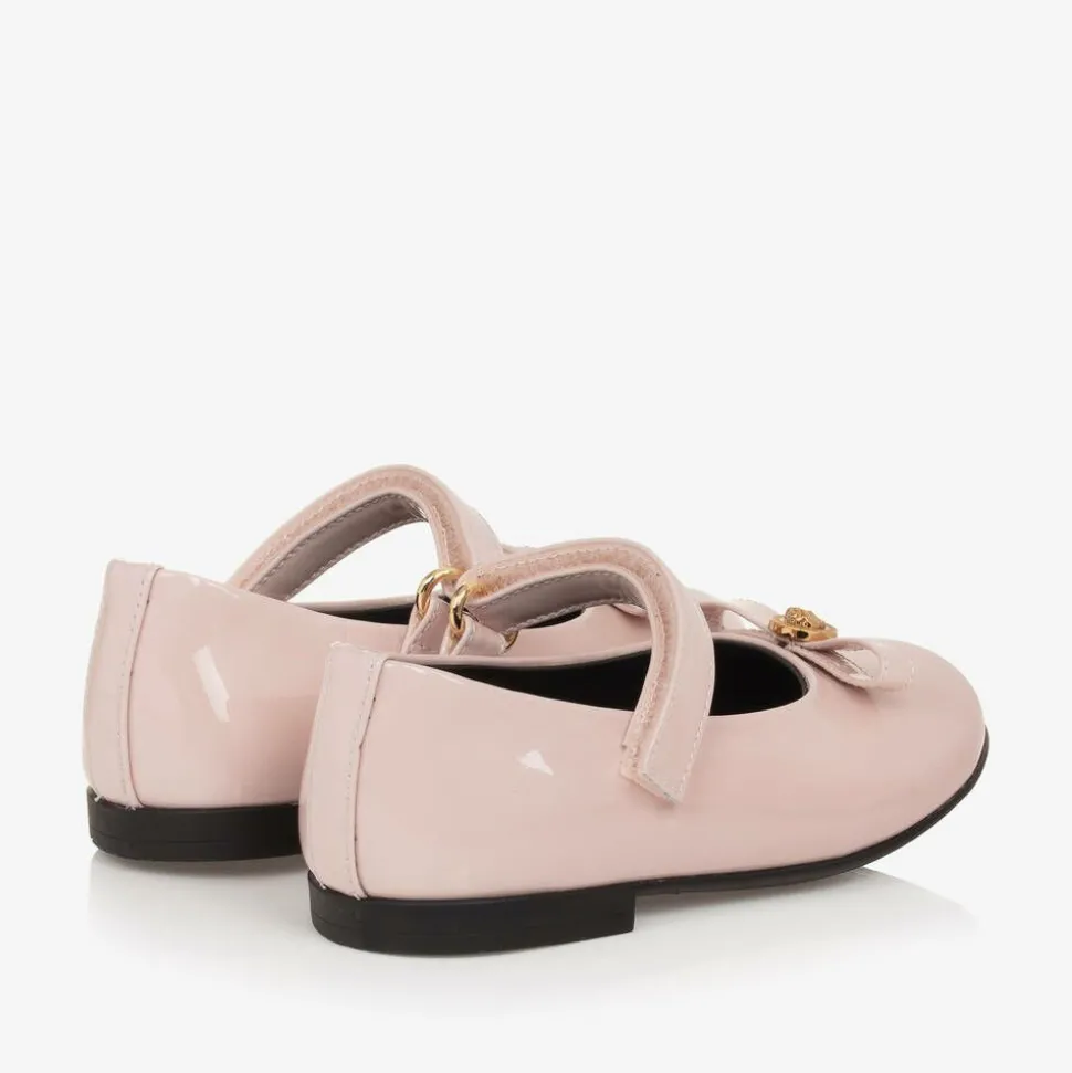 Girls Pale Pink Patent Leather Shoes