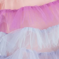 Girls Pink & Blue Tiered Tulle Dress