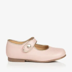 Girls Pink & Gold Shoes