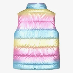 Girls Pink & Rainbow Reversible Gilet