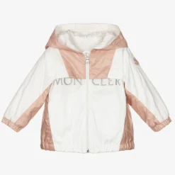 Girls Pink & White Logo Jacket