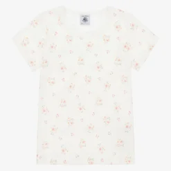 Girls Pink & White Organic Cotton Vests (2 Pack)