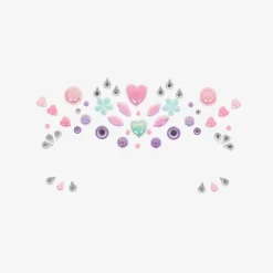 Girls Pink & Green Gem Makeup Stickers