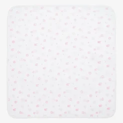 Girls Pink & White Baby Sheep Blanket (73cm)