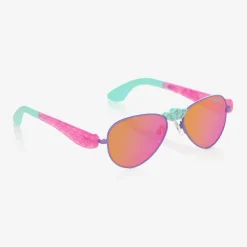Girls Pink Aviator Sunglasses (UVA/UVB)