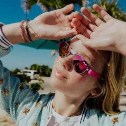 Girls Pink Aviator Sunglasses (UVA/UVB)