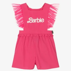 Girls Pink Barbie Playsuit