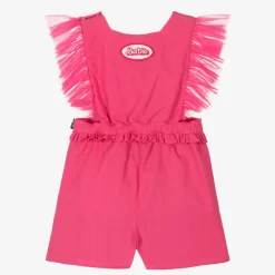 Girls Pink Barbie Playsuit