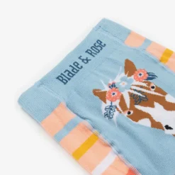 Girls Pink Bella The Horse Striped Leggings