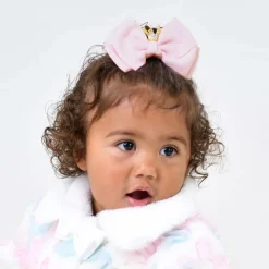 Girls Pink Bow Hair Clip (11cm)