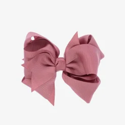 Girls Pink Bow Hair Clip (12cm)