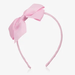 Girls Pink Bow Hairband