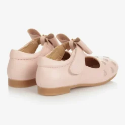 Girls Pink Bow Shoes