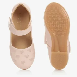 Girls Pink Bow Shoes