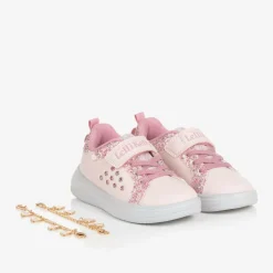 Girls Pink Bracelet Trainers