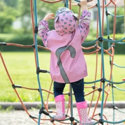 Girls Pink Cat Rain Boots