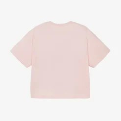 Girls Pink CK Cotton T-Shirt
