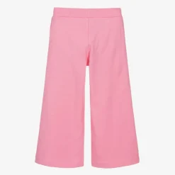 Girls Pink Cotton Barbie Joggers