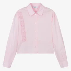 Girls Pink Cotton Blouse