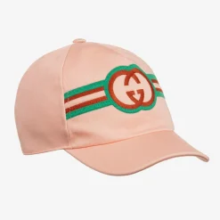 Girls Pink Cotton Cap