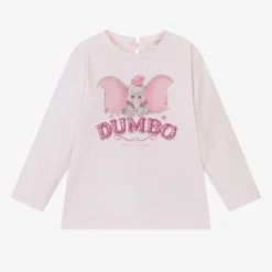 Girls Pink Cotton Disney Top