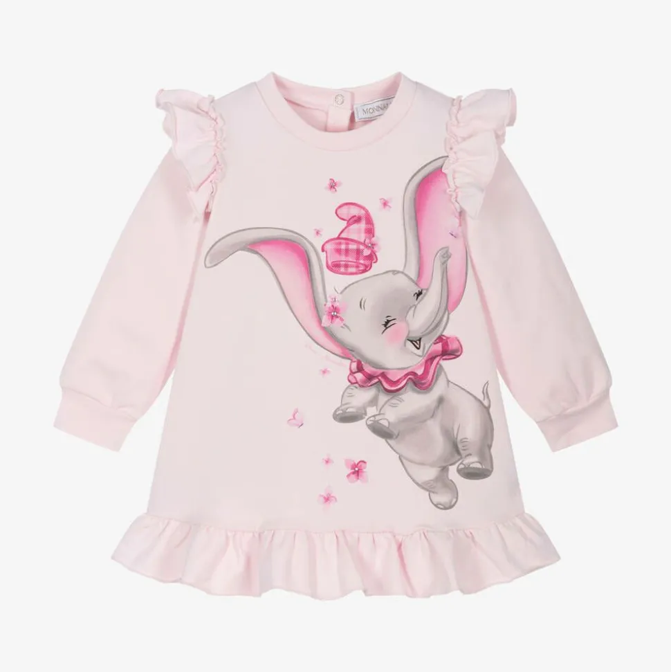 Girls Pink Cotton Disney Dress