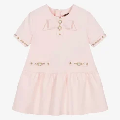 Girls Pink Cotton Dress