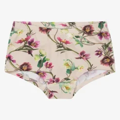 Girls Pink Cotton Floral Knickers (2 Pack)