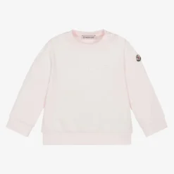 Girls Pink Cotton Sweatshirt
