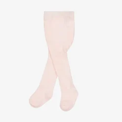 Girls Pink Cotton Tights